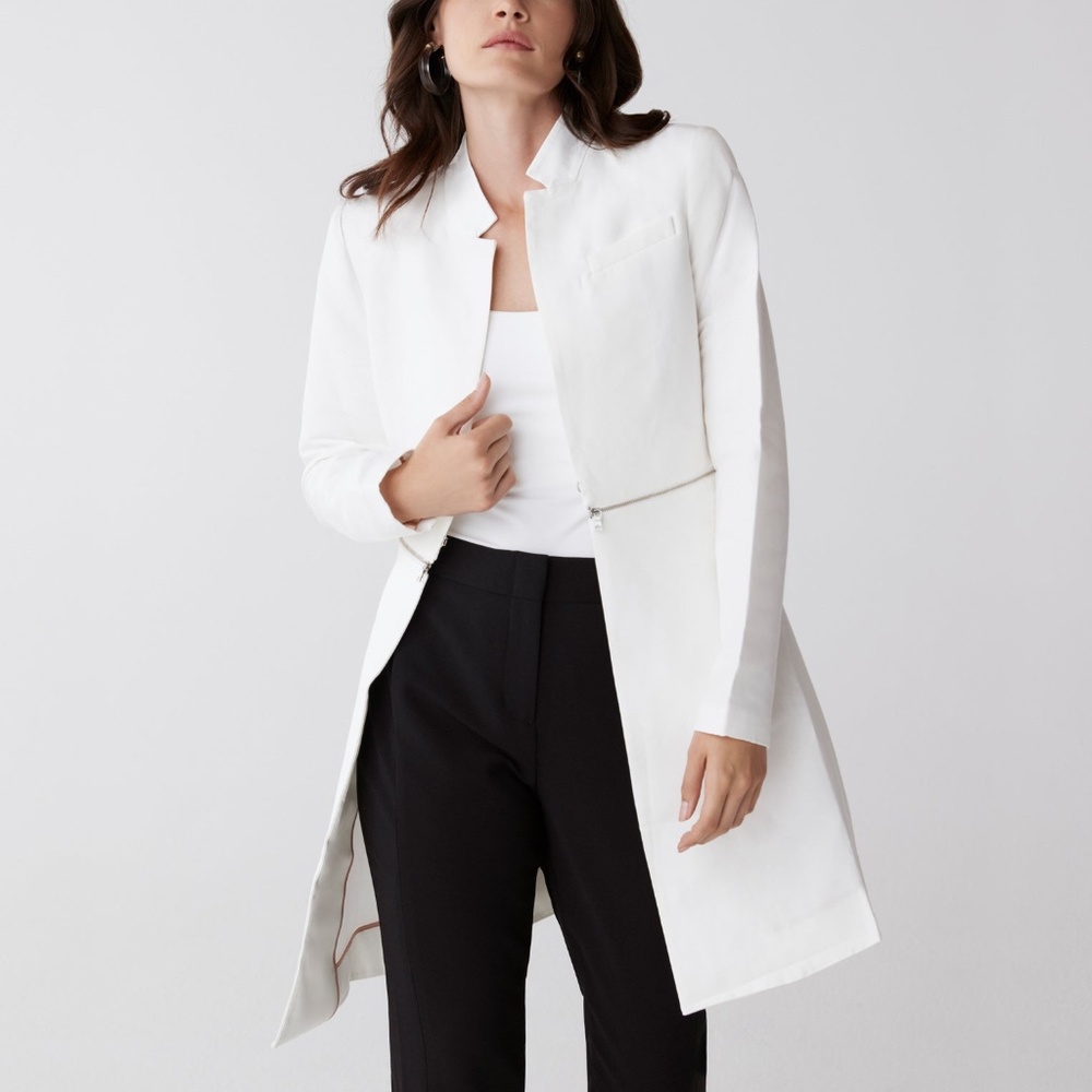 Bcbgmaxazria Arelia Zip-Detail A-Line Jacket